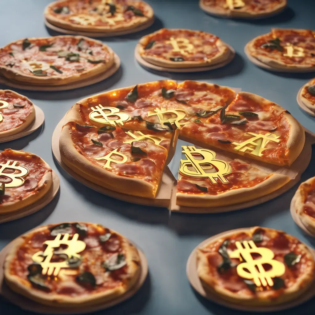 Illustration for "Bitcoin Pizza Day Is Now a 1 1b Celebration"
