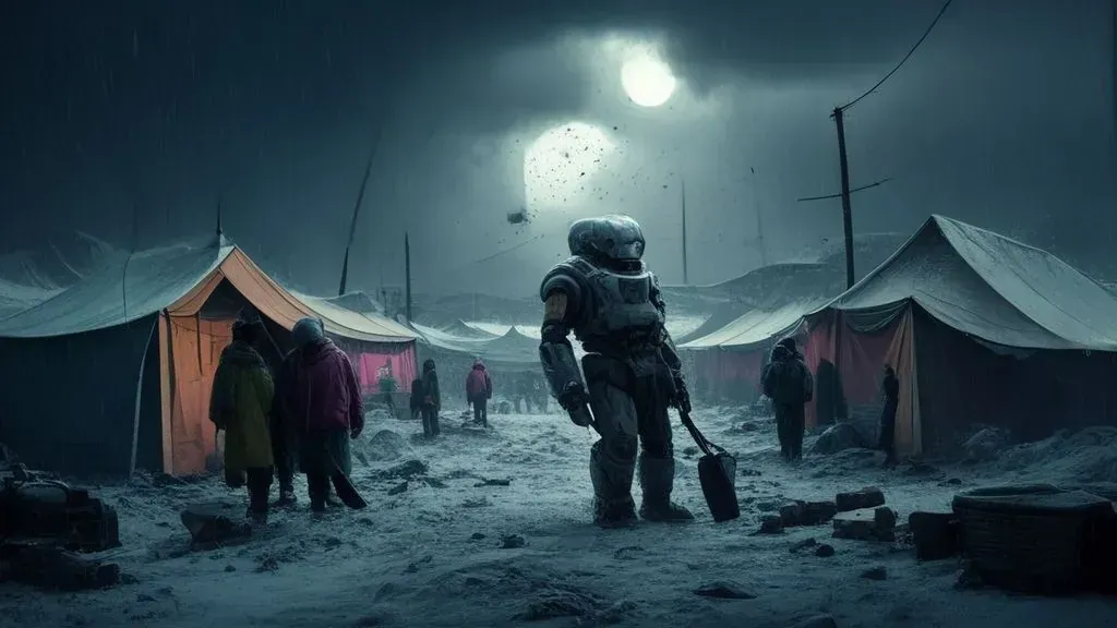 Displaced Palestinians Battle Deadly Winds and Cold in Gaza Tents